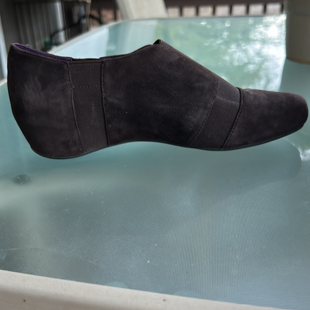 Vaneli Shoes Brown Suede‎ Bootie Women’s Size 7M Slip On Wedge - Picture 4 of 8